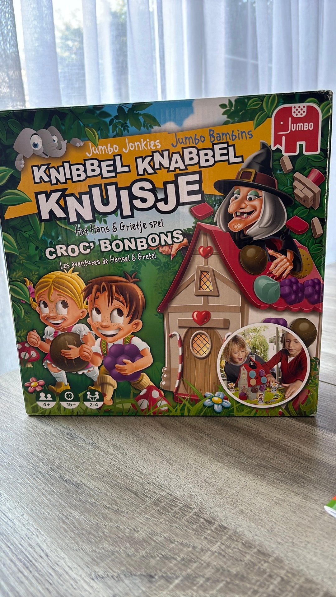 Knibbel knabbel knuisje bordspel, Ophalen, Zo goed als nieuw