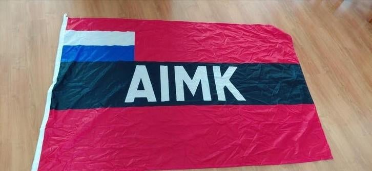 VINTAGE AIMK vlag 144 x 95 cm scheepvaartvlag, Diversen, Ophalen of Verzenden