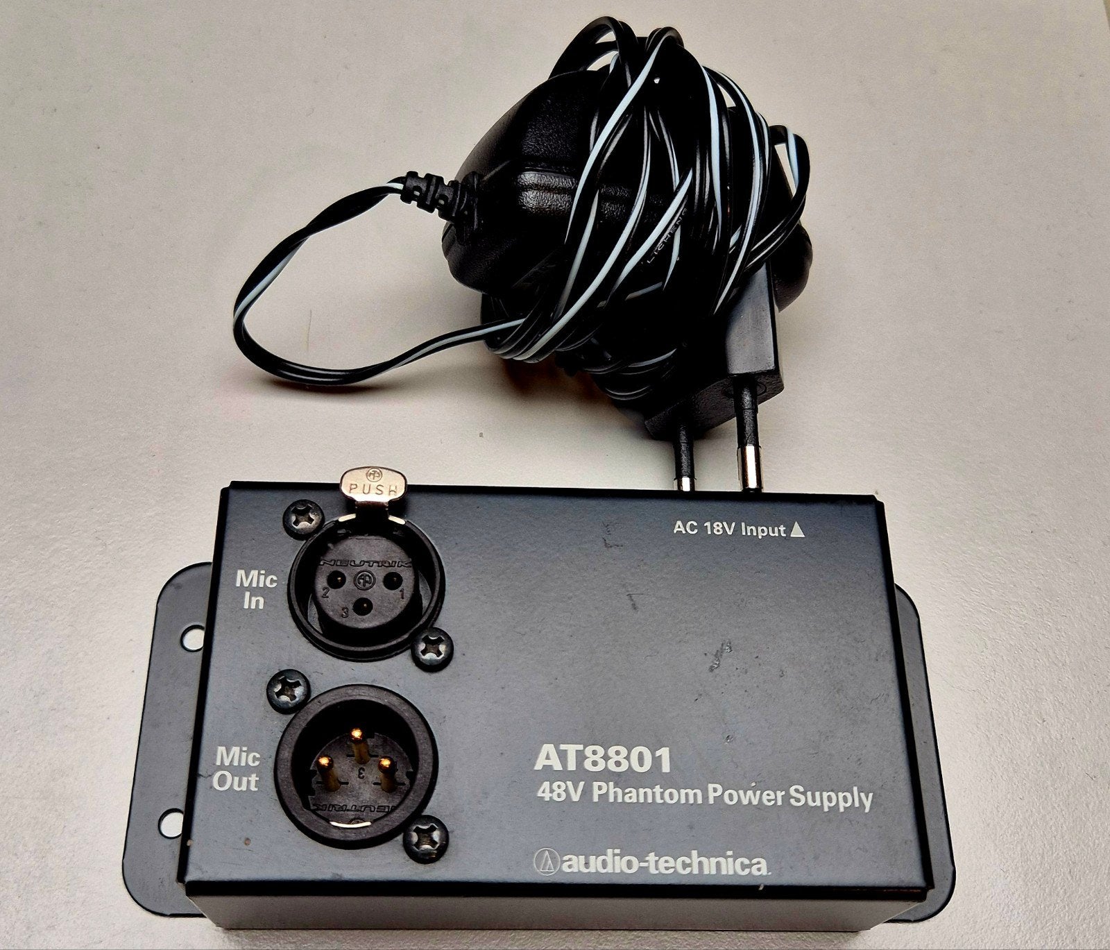 Audio-Technica AT8801 48V Phantom Power Supply, Ophalen of Verzenden, Gebruikt, Overige typen