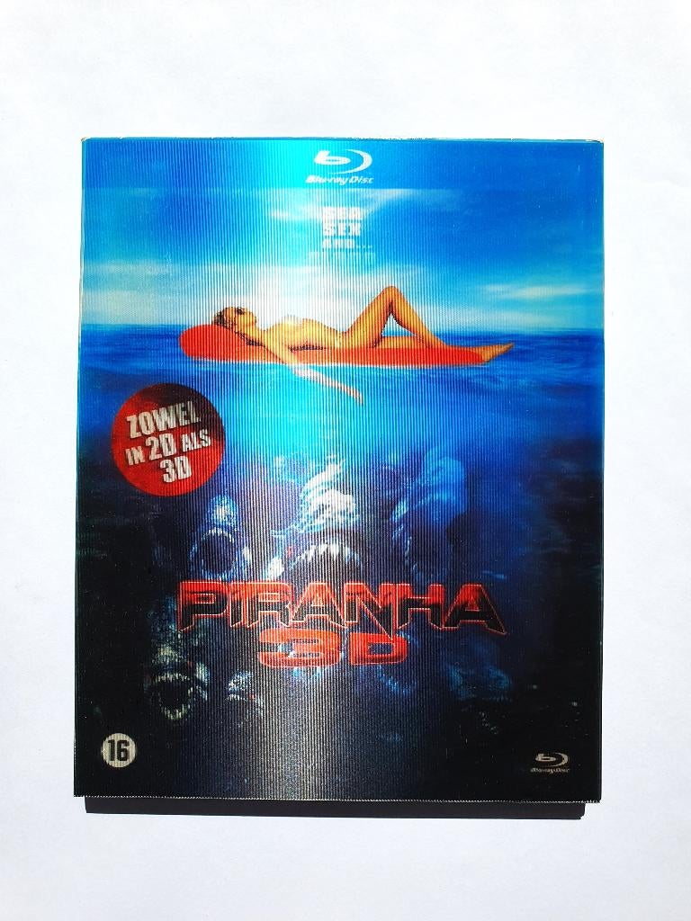 Piranha 3D + 2D (met Slipcover), Cd's en Dvd's, Blu-ray, Ophalen of Verzenden, Zo goed als nieuw, Horror