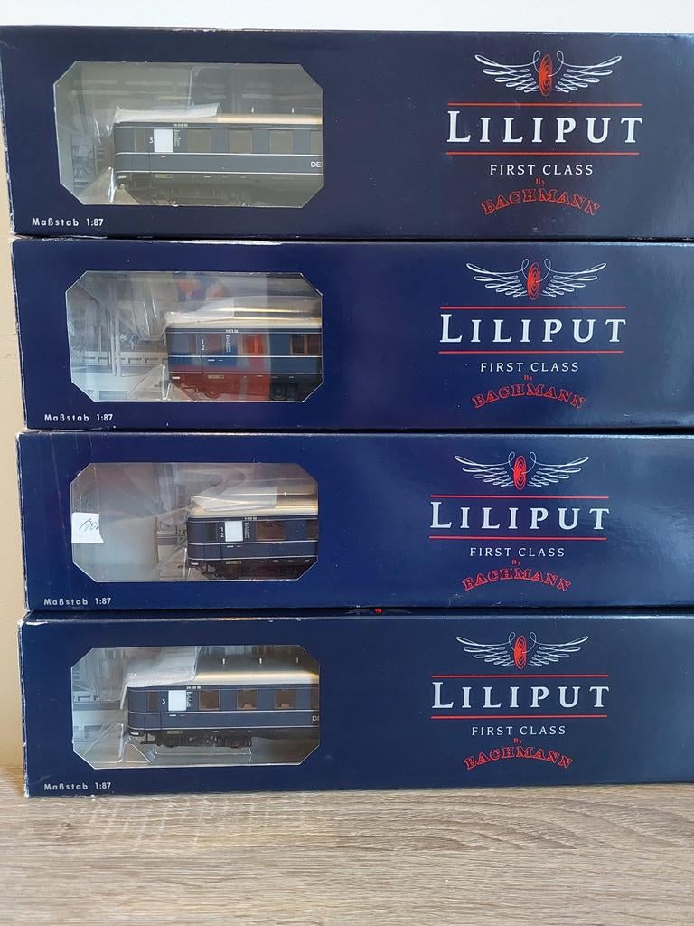 Liliput H0 Deutsche Bundesbahn Schürzenwagen, Hobby en Vrije tijd, Modeltreinen | H0, Ophalen of Verzenden, Overige typen