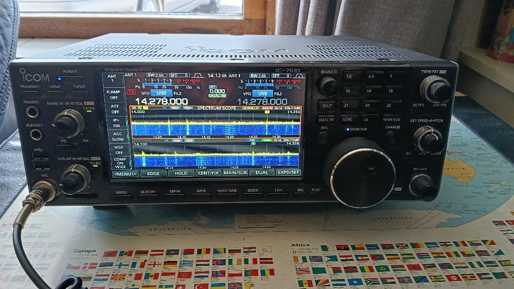 Icom IC-7610 HF/50Mhz SDR Transceiver, Telecommunicatie, Ophalen of Verzenden, Zo goed als nieuw, Zender en Ontvanger