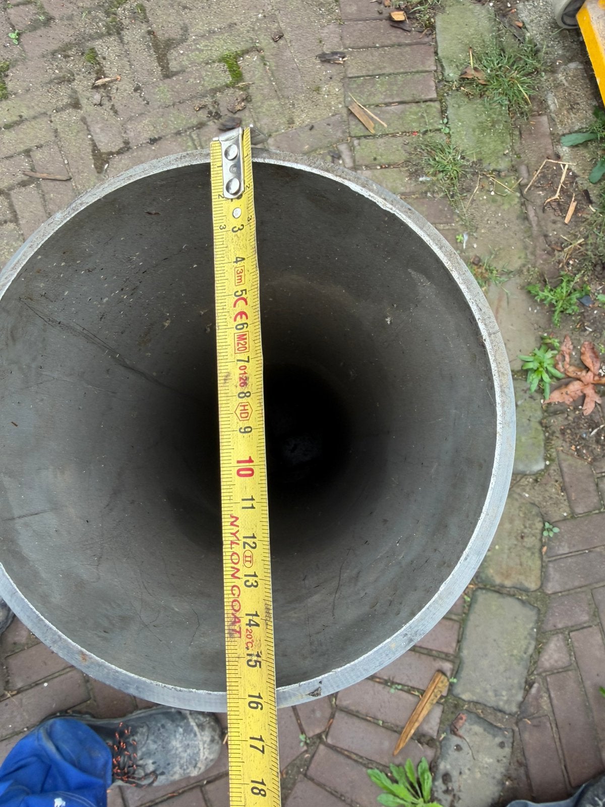 Rvs buis 164 mm, Ophalen of Verzenden, Zo goed als nieuw, Rond, Metaal