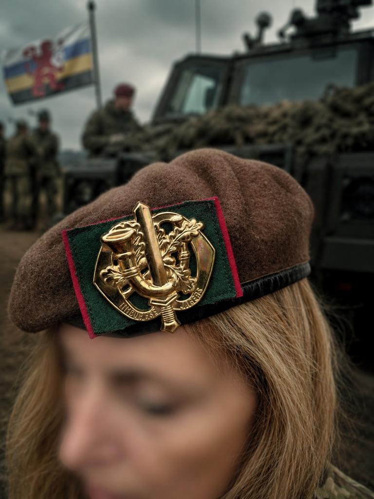 Originele Baret Limburgse Jagers - Nederlandse Defensie, Ophalen of Verzenden