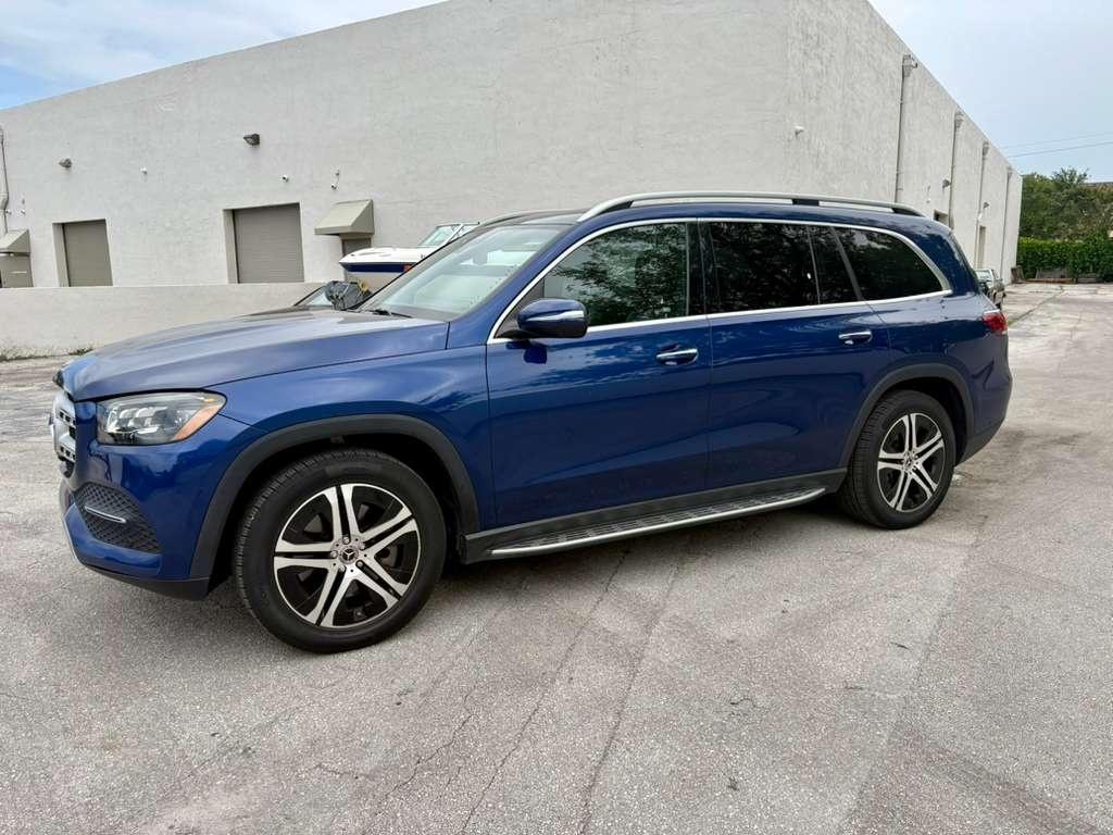 Mercedes-Benz GLS 450 GLS 450 4MATIC (bj 2020, automaat), Auto's, Gebruikt, Zwart, 367 pk, Blauw
