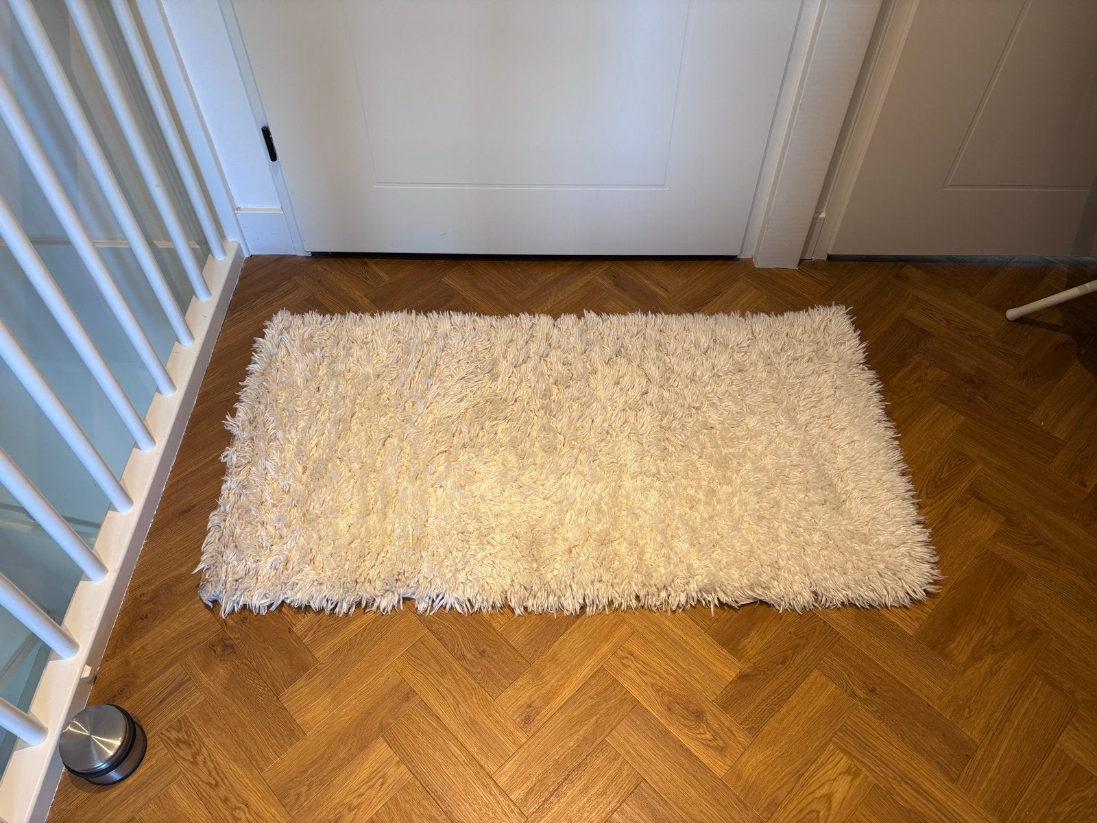 Vloerkleedje Beige Zara Home, Ophalen, Gebruikt, 100 tot 150 cm, 50 tot 100 cm