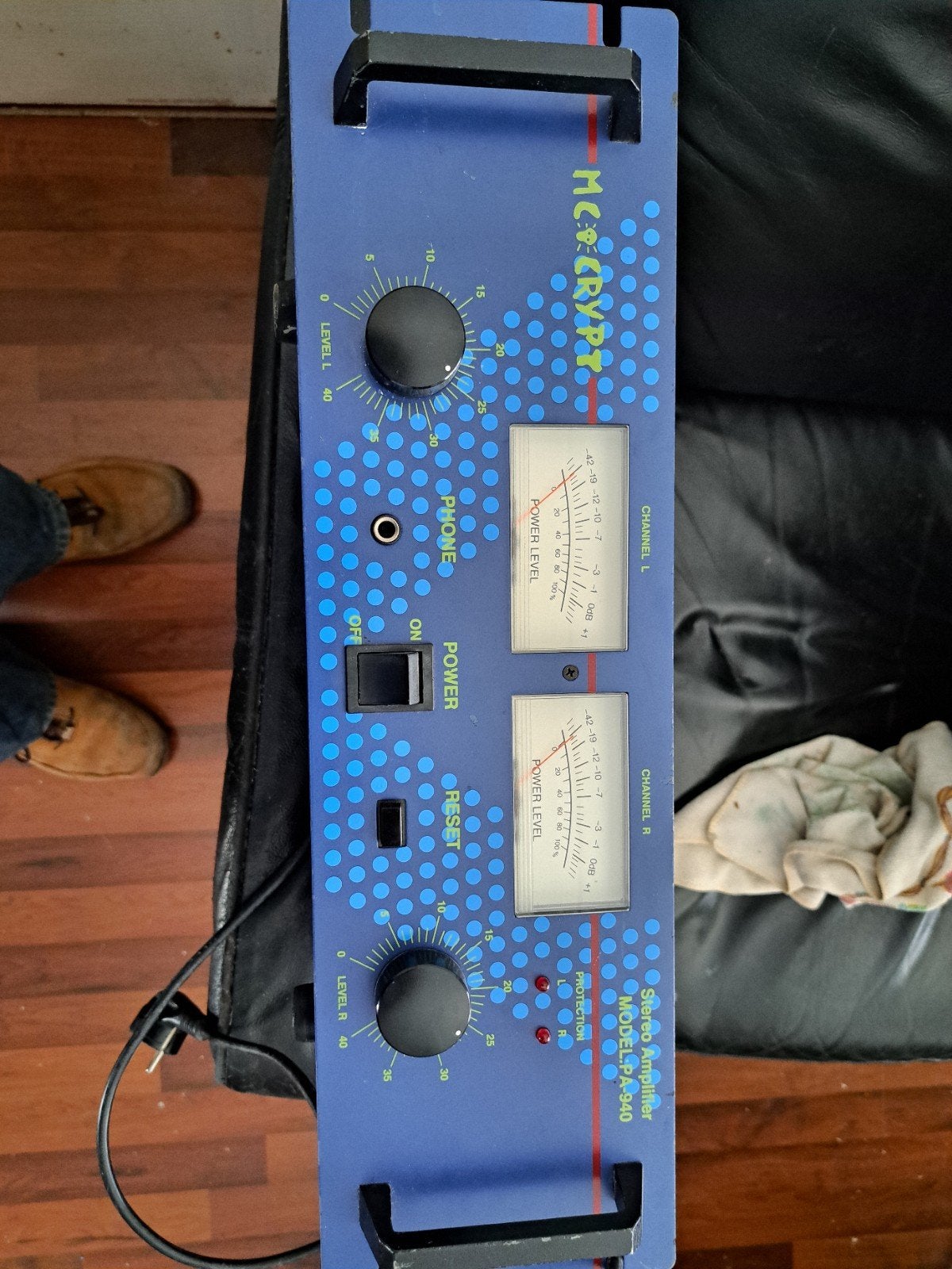 Microcrypt Better PA-940 Stereo Eindversterker, Ophalen