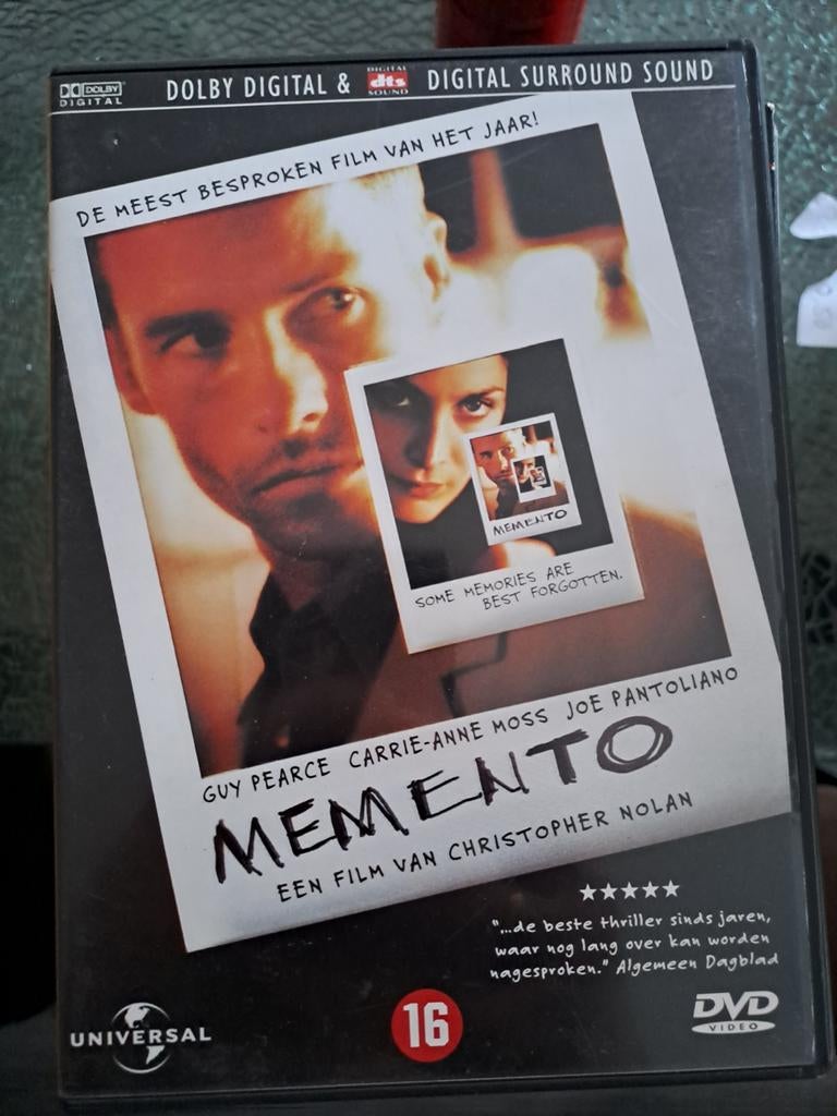 Memento (dvd), Ophalen of Verzenden, Zo goed als nieuw