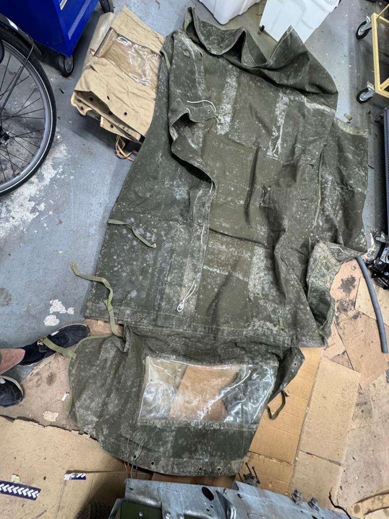 Softtop huif Land Rover 110 en achterbak 130, Achterklep, Ophalen of Verzenden, Achter, Gebruikt