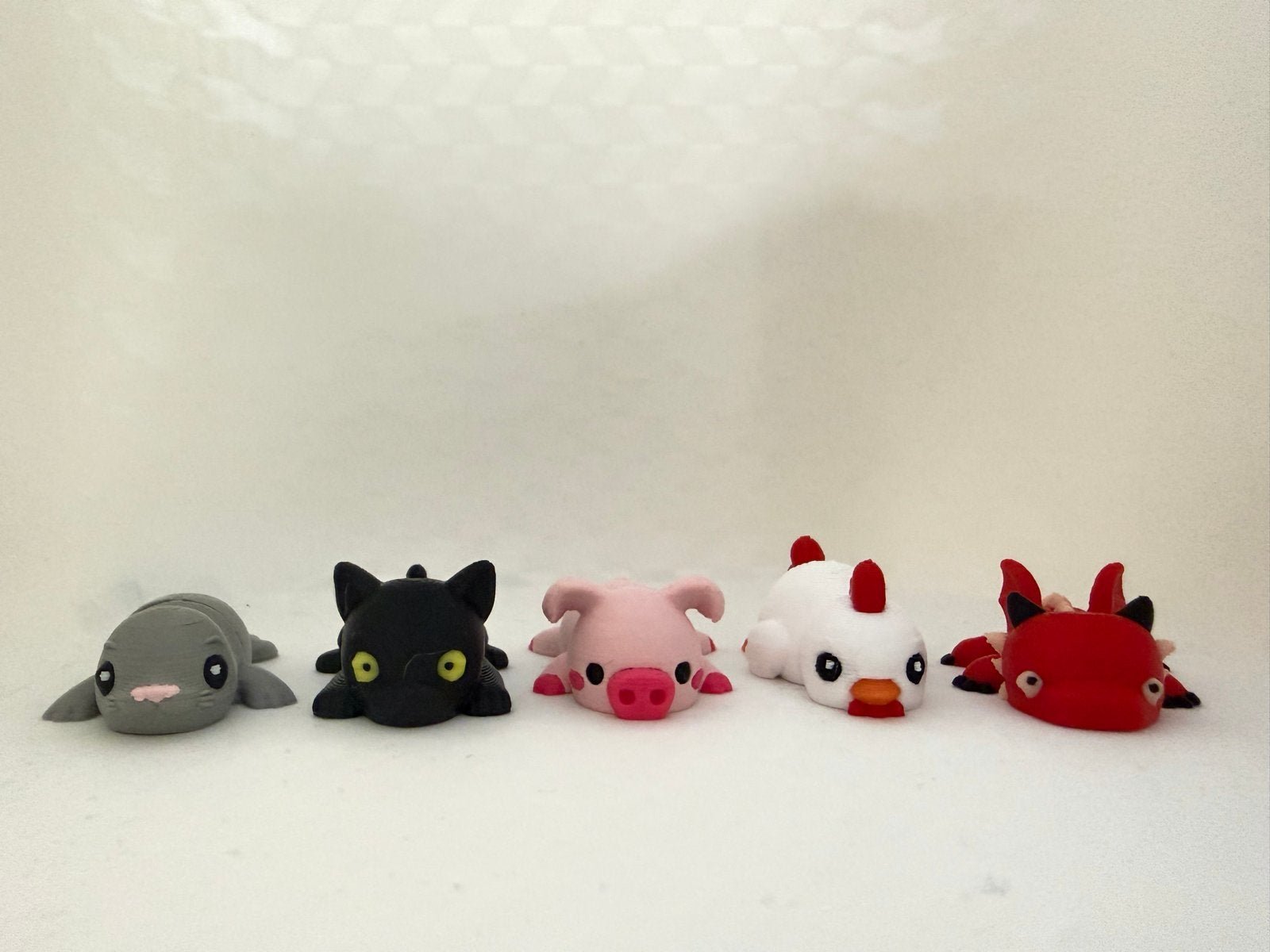 Leuke fidget toys: zeehond, kat, biggetje, kip, draak, Ophalen, Nieuw, Jongen of Meisje