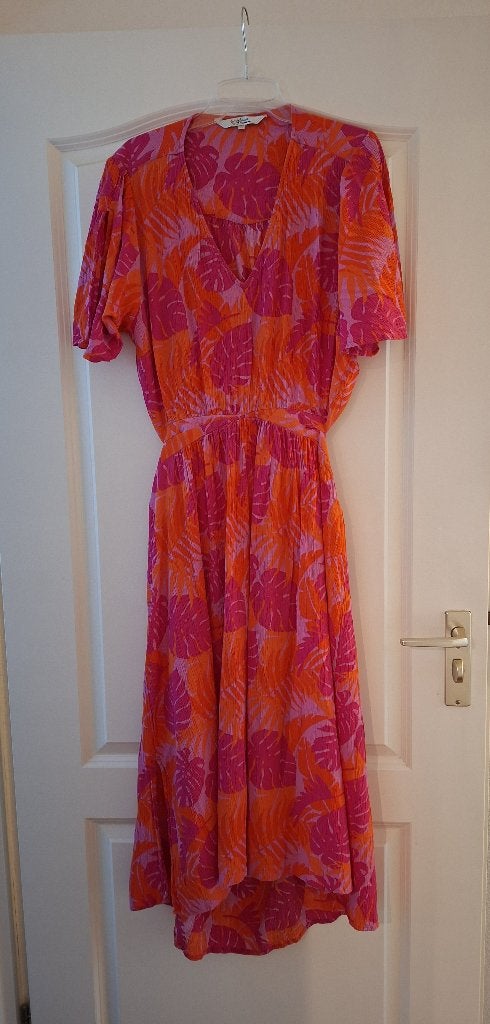 aparte jurk MILJUSCHKA mt 46 kleurrijk, Overige kleuren, Maat 46/48 (XL) of groter, Gedragen, Onder de knie