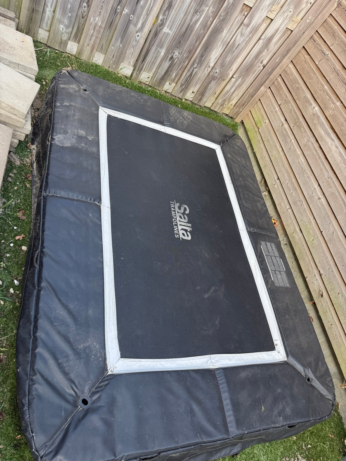 Salta Trampoline Rechthoekig - 220x157 cm, Kinderen en Baby's, Speelgoed | Buiten | Trampolines, Ophalen, Gebruikt