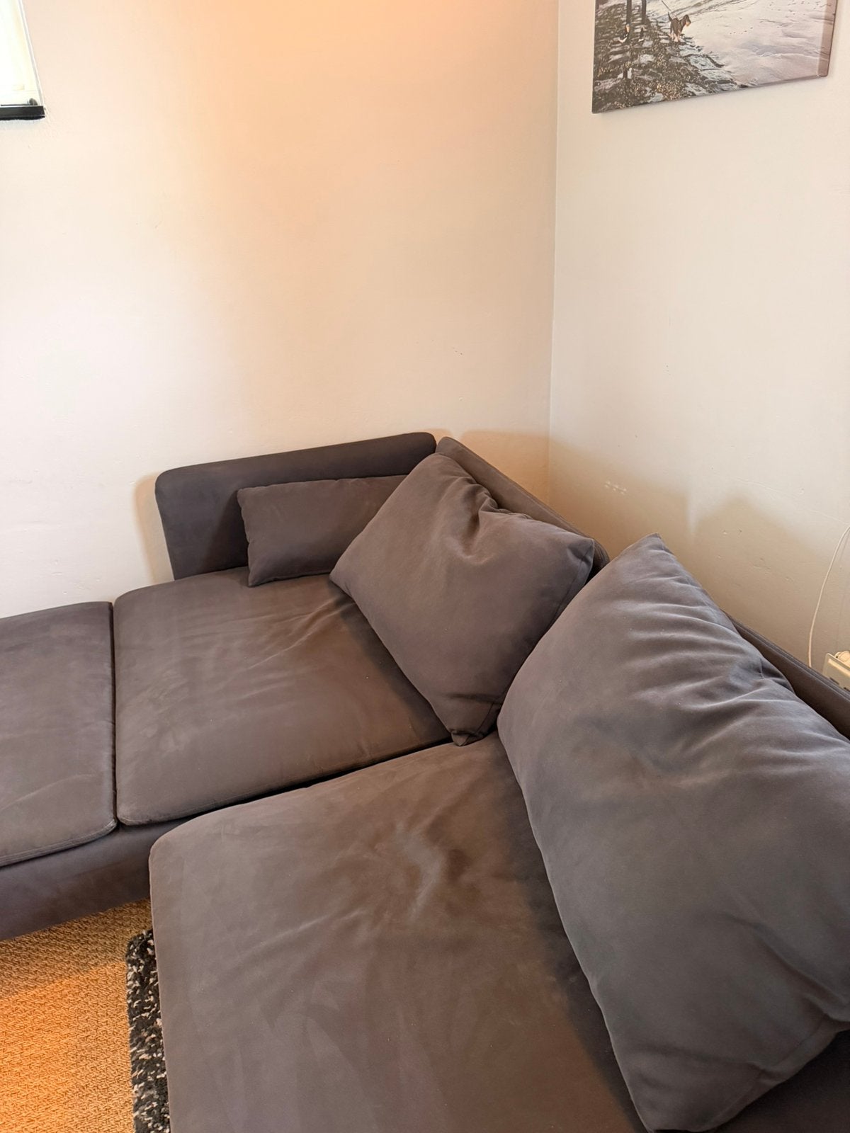Lounge Bank 2 Delig, Huis en Inrichting, Ophalen of Verzenden, Zo goed als nieuw