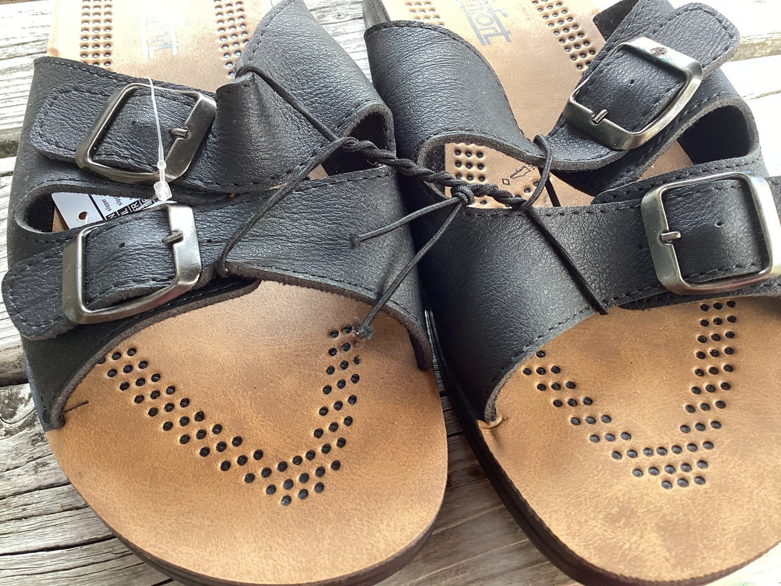 Zwarte Comfort Slippers Maat 44, Ophalen, Nieuw, Zwart, Slippers