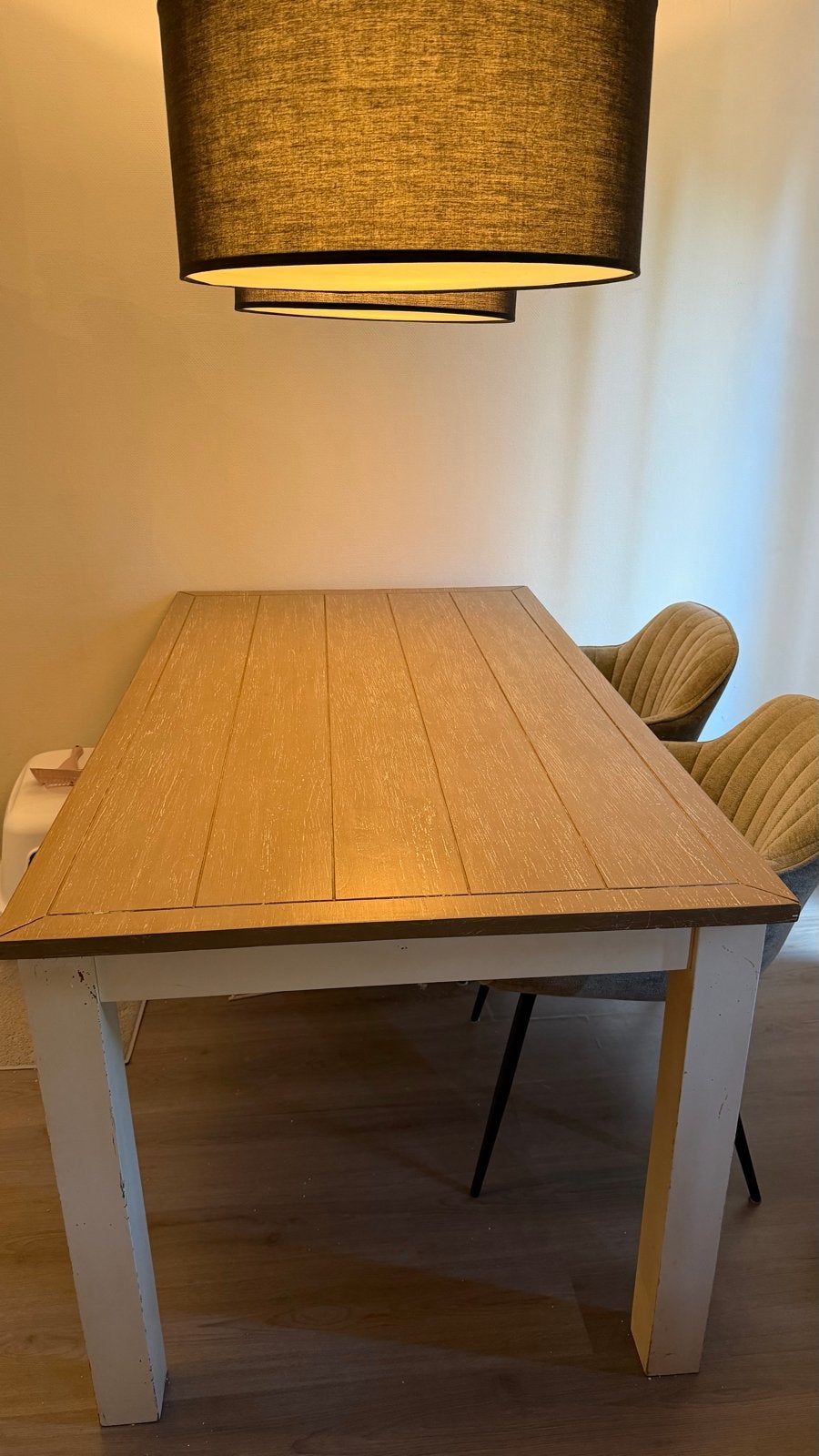 Eettafel 160x90 cm - al uit elkaar gehaald, Ophalen, Gebruikt, 50 tot 100 cm, 150 tot 200 cm