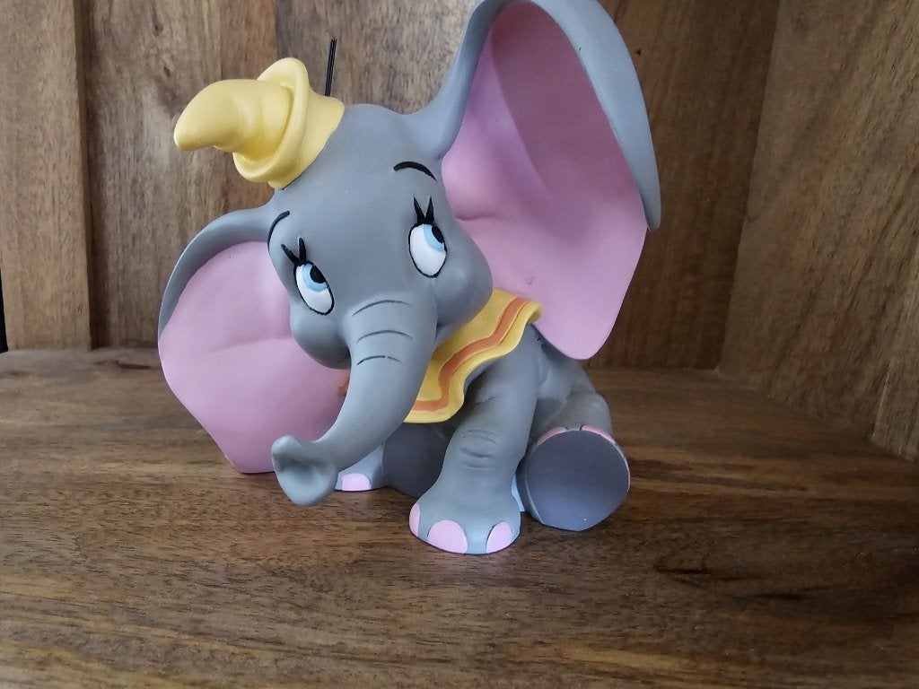 Vintage Disney Dumbo Beeldje  Demons & Merveilles  Jaren '90, Ophalen, Overige figuren, Zo goed als nieuw, Beeldje of Figuurtje
