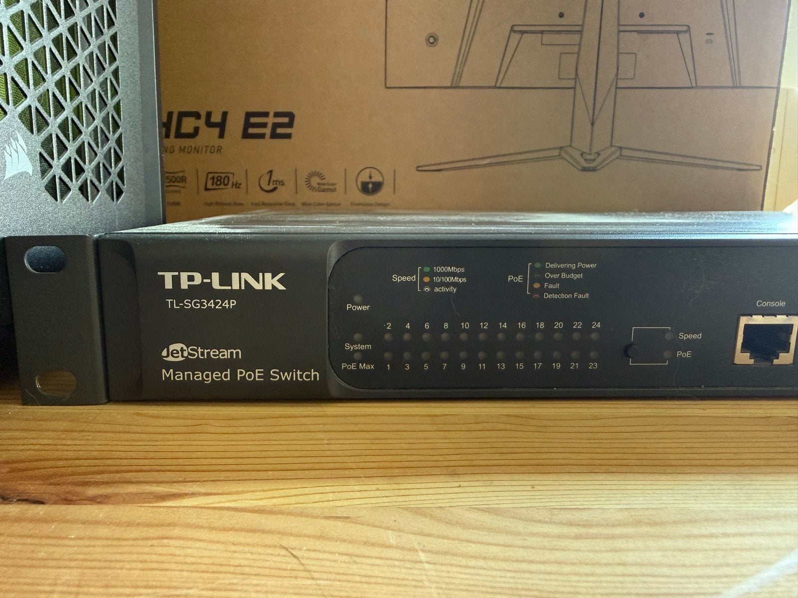 TP-Link TL-SG3424P JetStream 24-poorts Managed PoE Switch, Computers en Software, Ophalen, Gebruikt