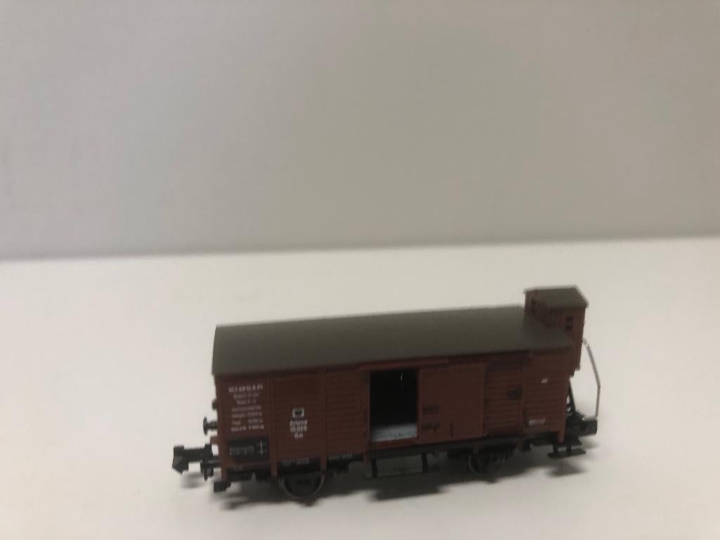 Fleischmann 8866 K.P.E.V. braun goederenwagon BH zgan, Gelijkstroom, Fleischmann, Wagon, Ophalen of Verzenden