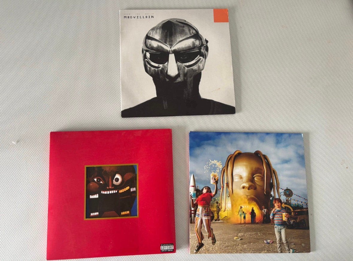 3 platen, kanye west, travis scott en mf doom, Cd's en Dvd's, Ophalen of Verzenden, Zo goed als nieuw, Album