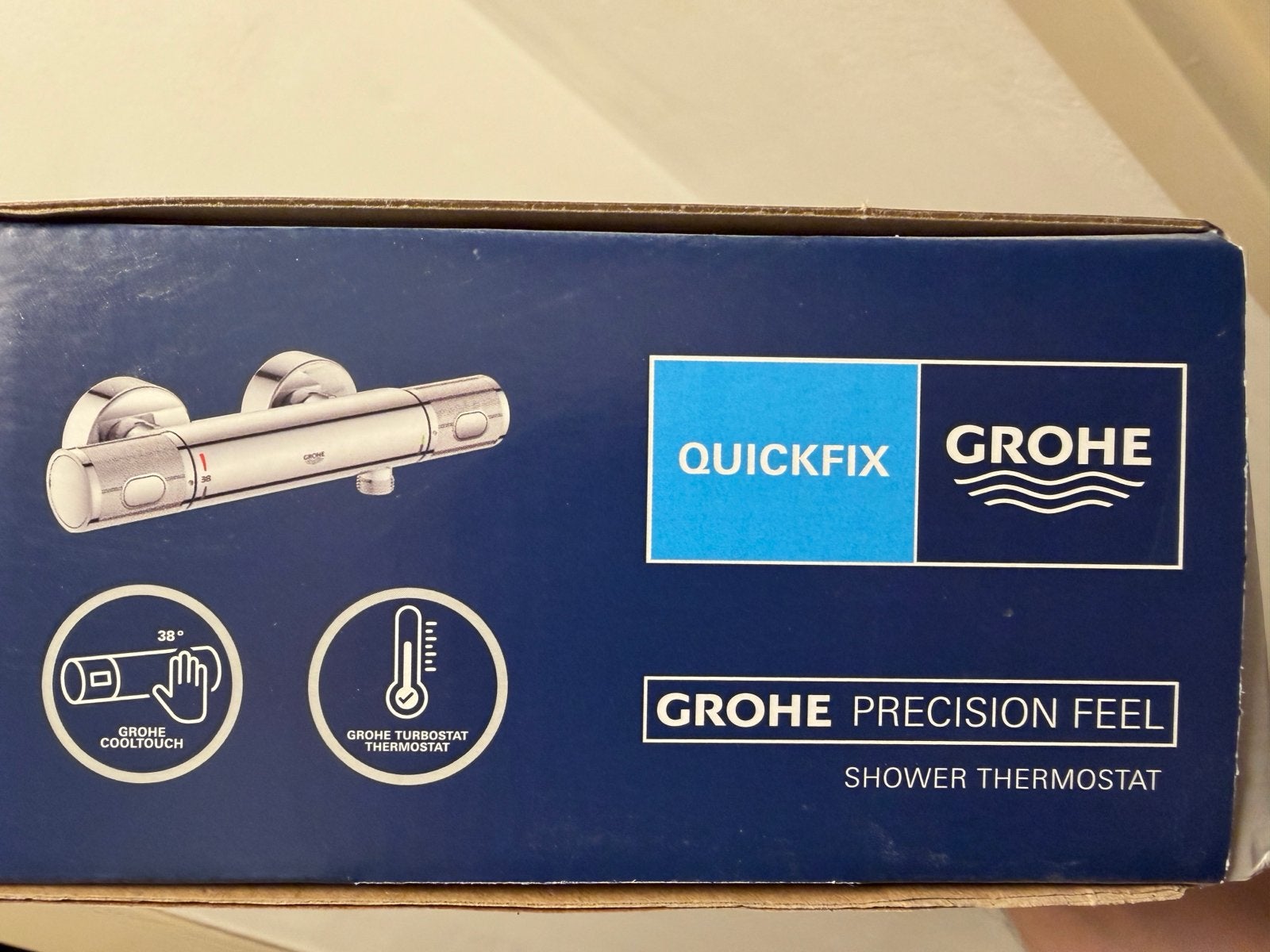 Grohe Precision Feel Douche Thermostaatkraan, Ophalen of Verzenden, Gebruikt, Chroom, Kraan