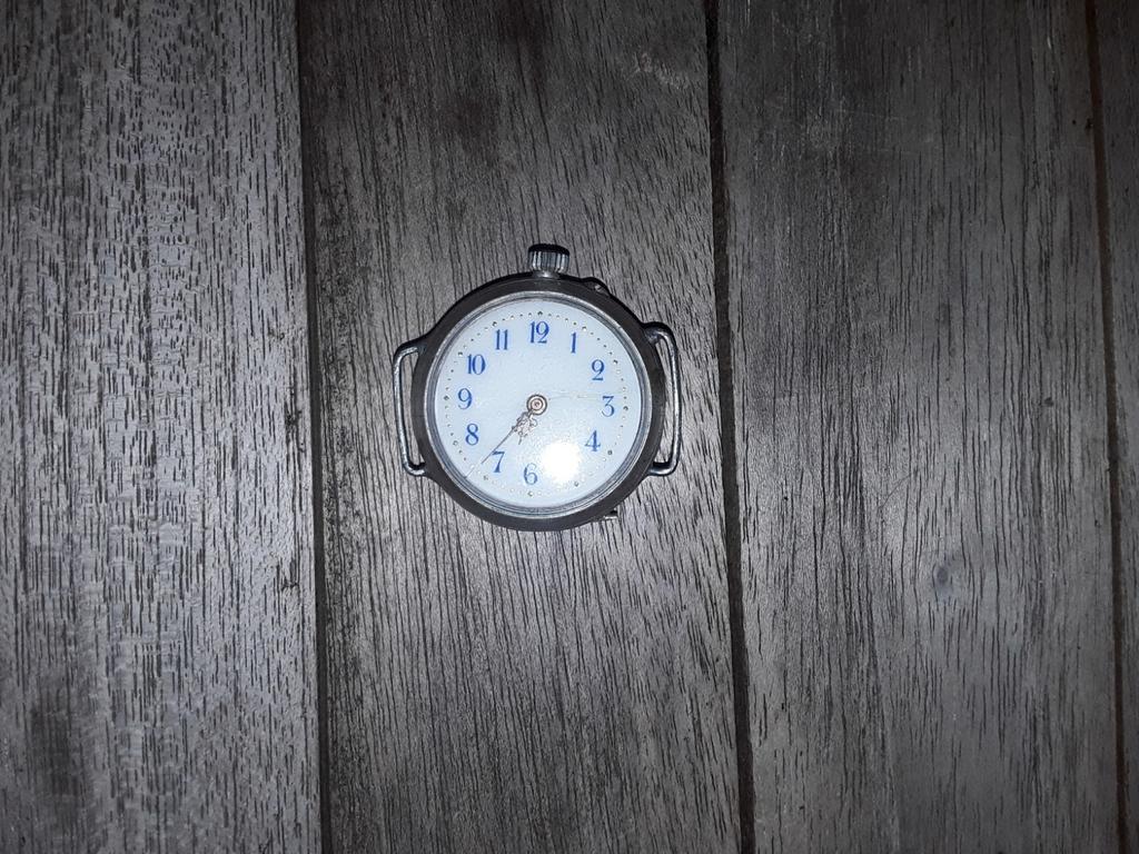 Vintage zilveren 800 dames zakhorloge Cylindre 6 Rubis 1920., Antiek en Kunst, Ophalen of Verzenden