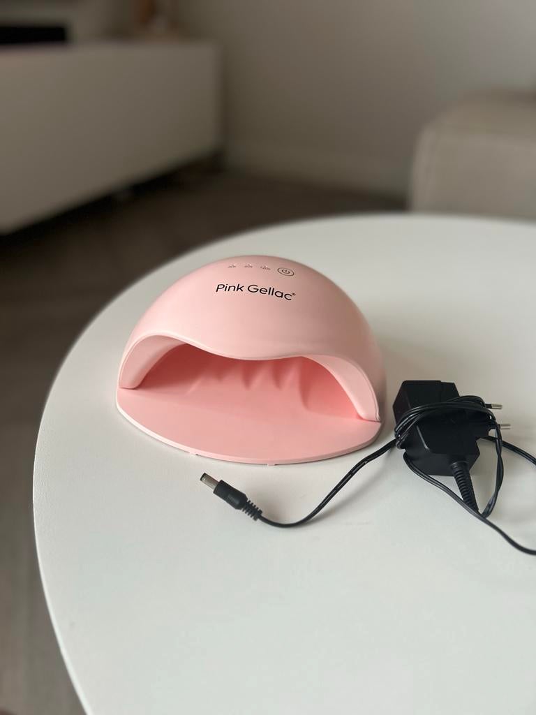 Pink Gellac UV/LED lamp met 20 gellak kleuren, Ophalen of Verzenden, Zo goed als nieuw, Overige typen