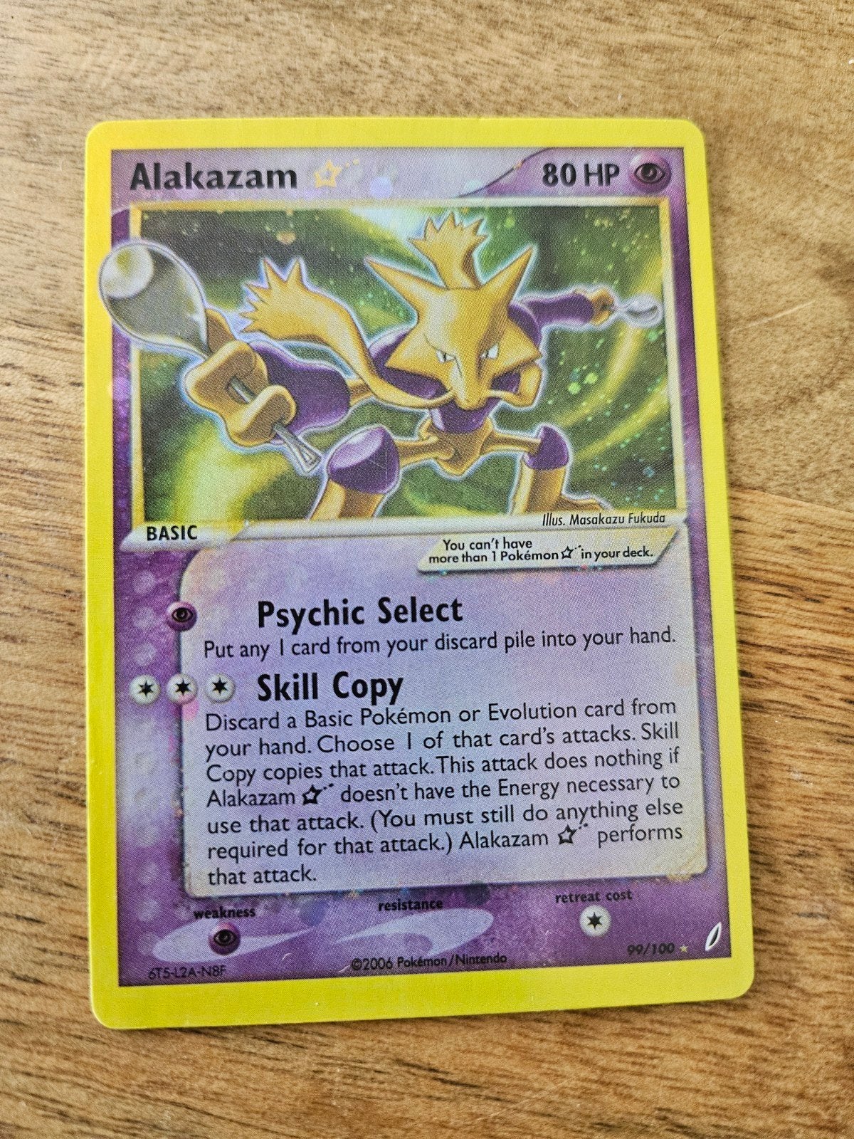 Alakazam Pokémon Kaart - Holo Rare (99/100) - EX Legend, Hobby en Vrije tijd, Ophalen of Verzenden