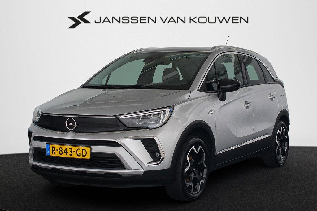 Opel Crossland 1.2 Turbo Ultimate Achteruitrijcamera Apple C, 840 kg, Gebruikt, 1199 cc, Alcantara