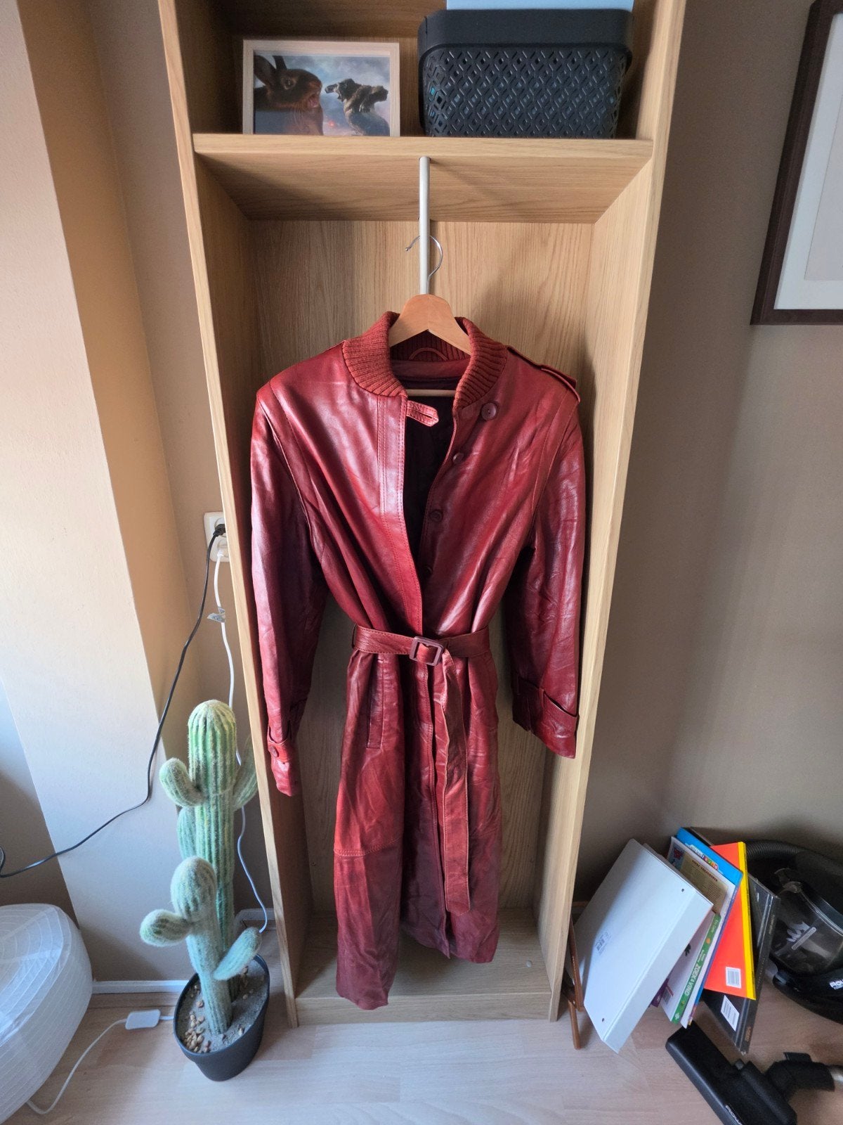 Vintage Gil Bret Leren Trenchcoat - Maat 40, Maat 38/40 (M), Ophalen of Verzenden, Zo goed als nieuw, Gil Bret