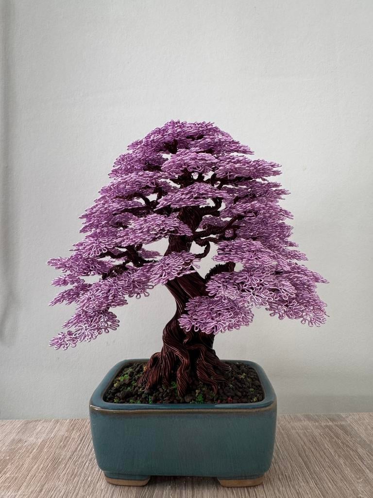 Bonsaiboom koper roze, Antiek en Kunst, Ophalen of Verzenden