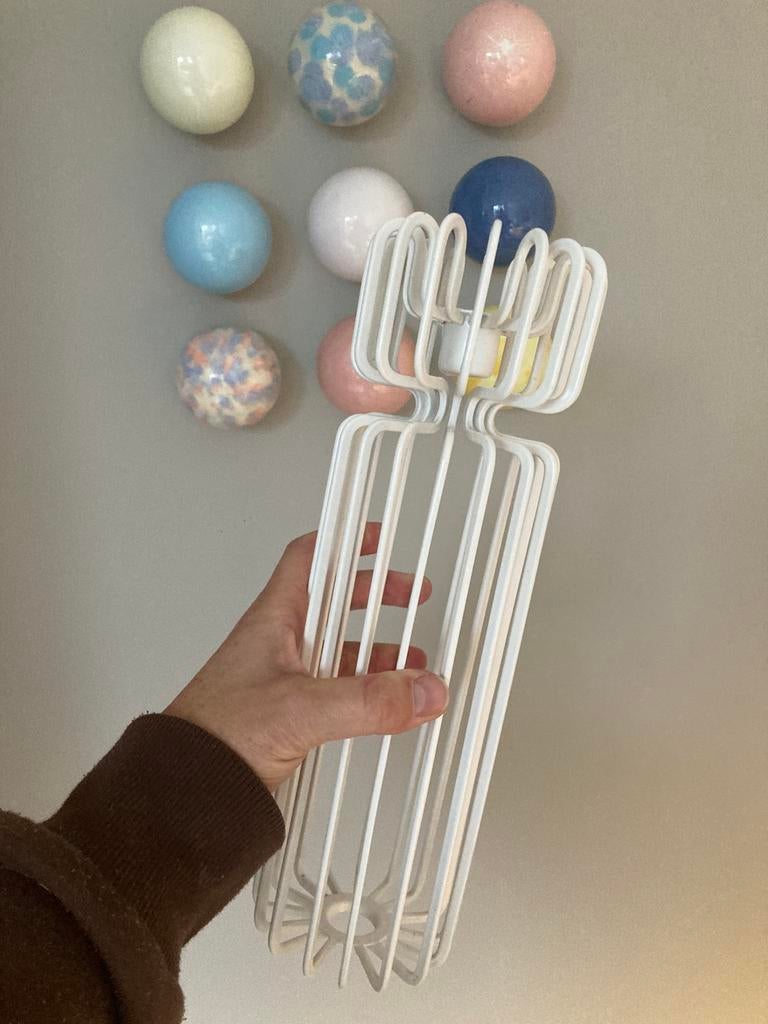 Zeer zeldzaam ehlen Johansson ikea kandelaar Trådig, Gebruikt, Wit, Ophalen of Verzenden, Metaal