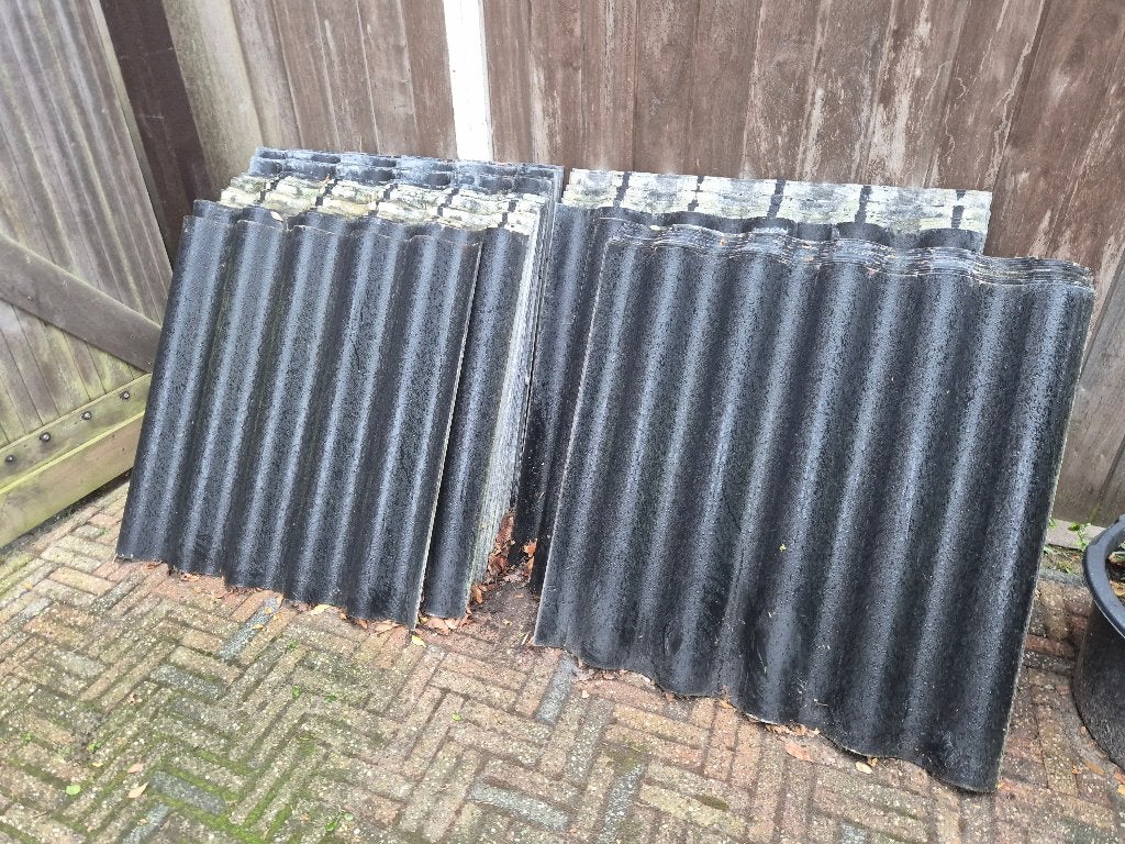 Dakplaten, Ophalen, Overige materialen, Gebruikt, Zwart