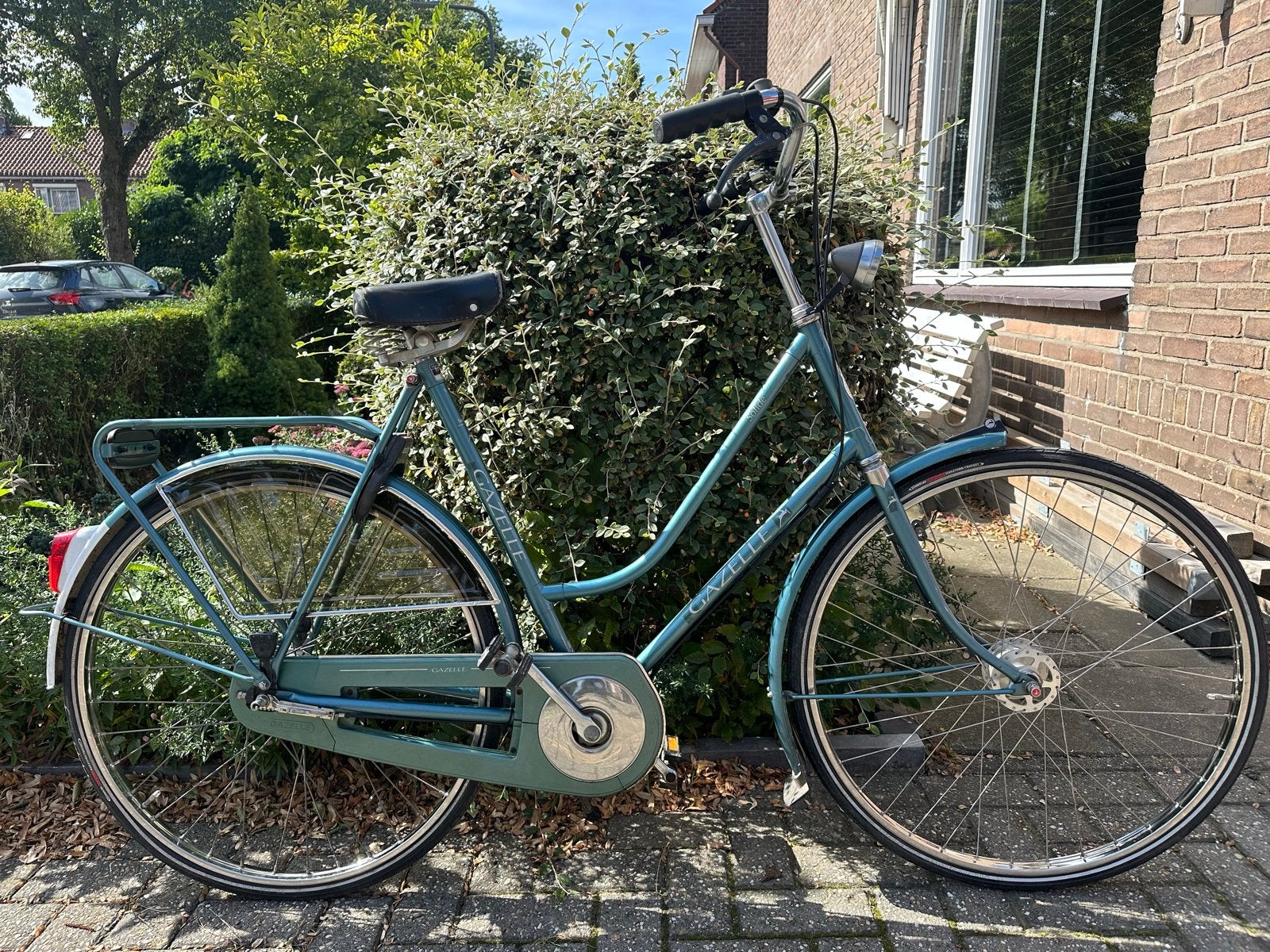 Gazelle Damesfiets 28 inch, 3 versnellingen, 59 cm, Ophalen, Gebruikt, Versnellingen, 56 cm of meer