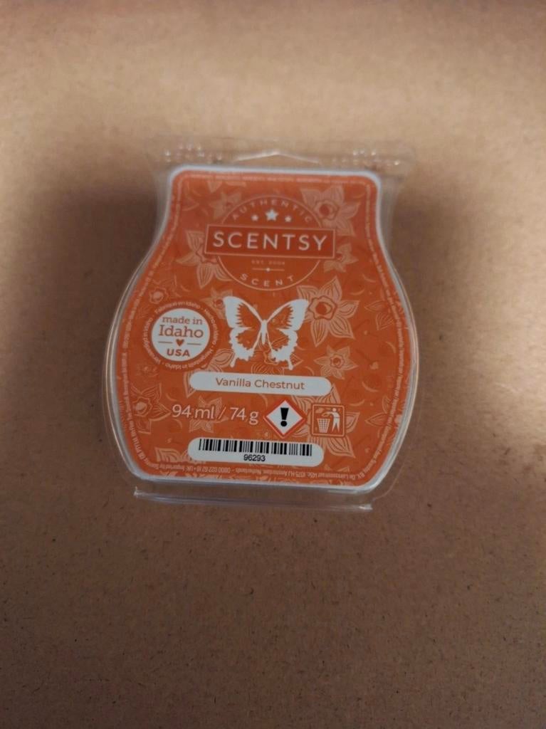 Scentsy Waxbar Vanilla Chestnut - Heerlijke Geurblokjes, Overige materialen, Bruin, Nieuw, Ophalen of Verzenden