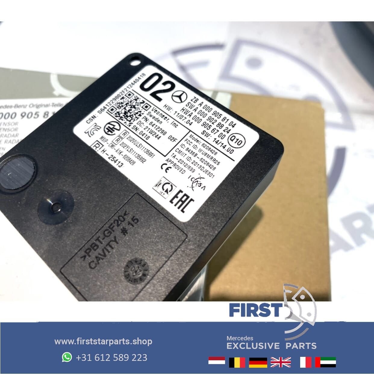 A0009058104 / A0009058702 RADAR SENSOR W205 W166 X166 RADARS, Auto-onderdelen, Gebruikt, -, Ophalen of Verzenden, -