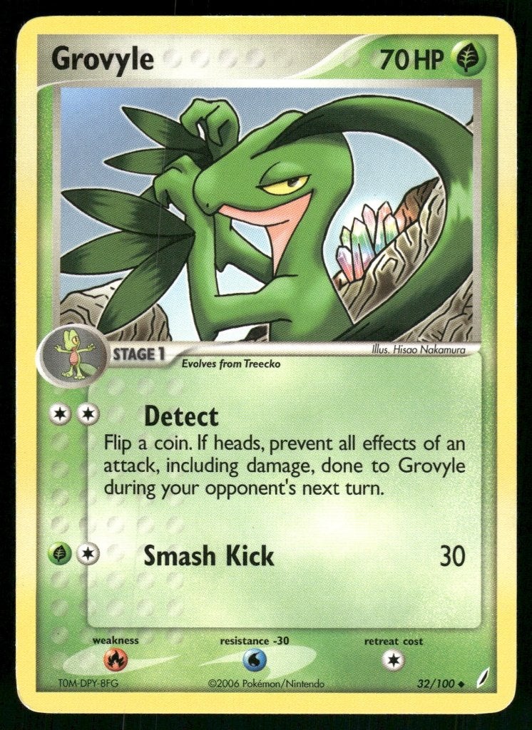 Grovyle 32/100 - Crystal Guardians (EX), Verzenden, Gebruikt