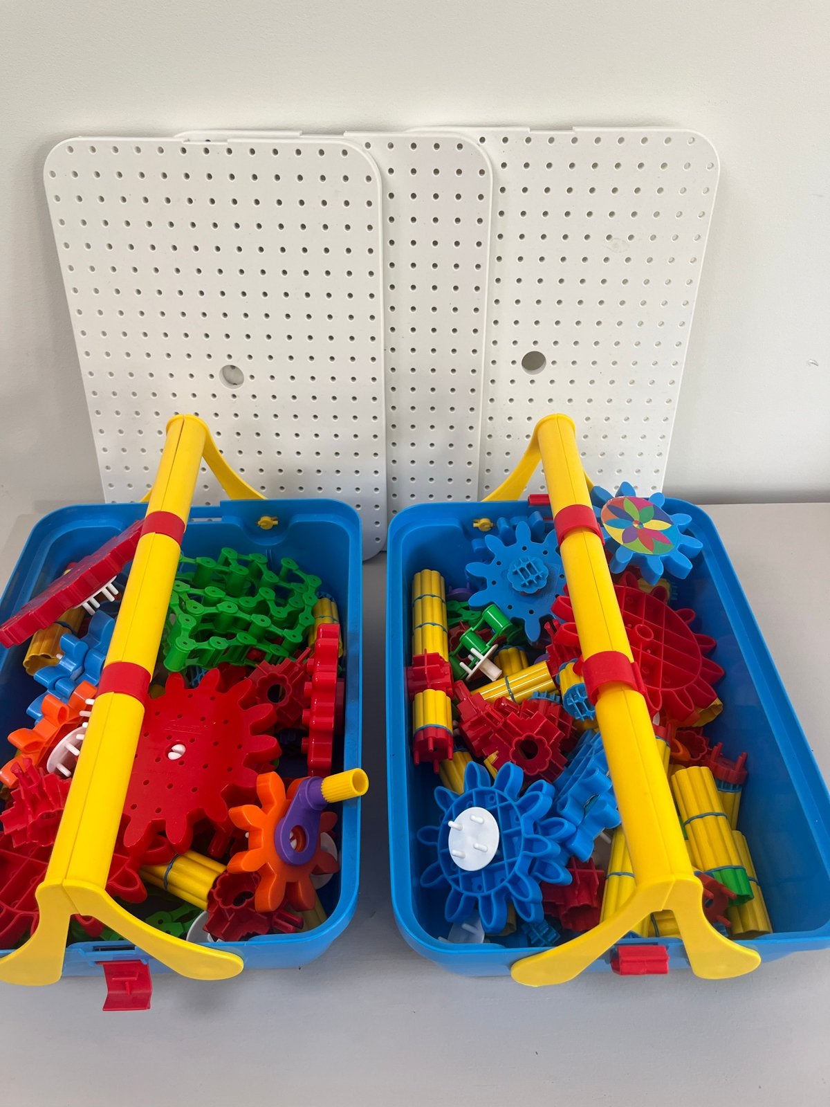 2 sets Quercetti Tandwielen Tech Kit, Kinderen en Baby's, Ophalen, Gebruikt, Bouwen