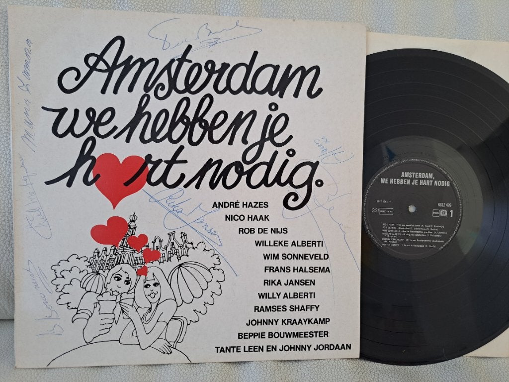 GESIGNEERDERDE LP Andre Hazes Willeke Alberti Rika Jansen, Gebruikt, Gesigneerd, Ophalen of Verzenden, Levenslied of Smartlap