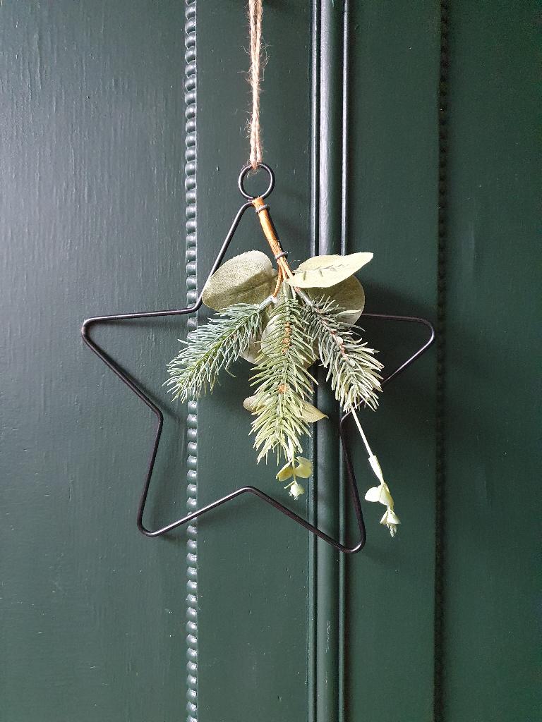 Hanger ster zwart, Diversen, Kerst, *, *, Ophalen of Verzenden, Zo goed als nieuw