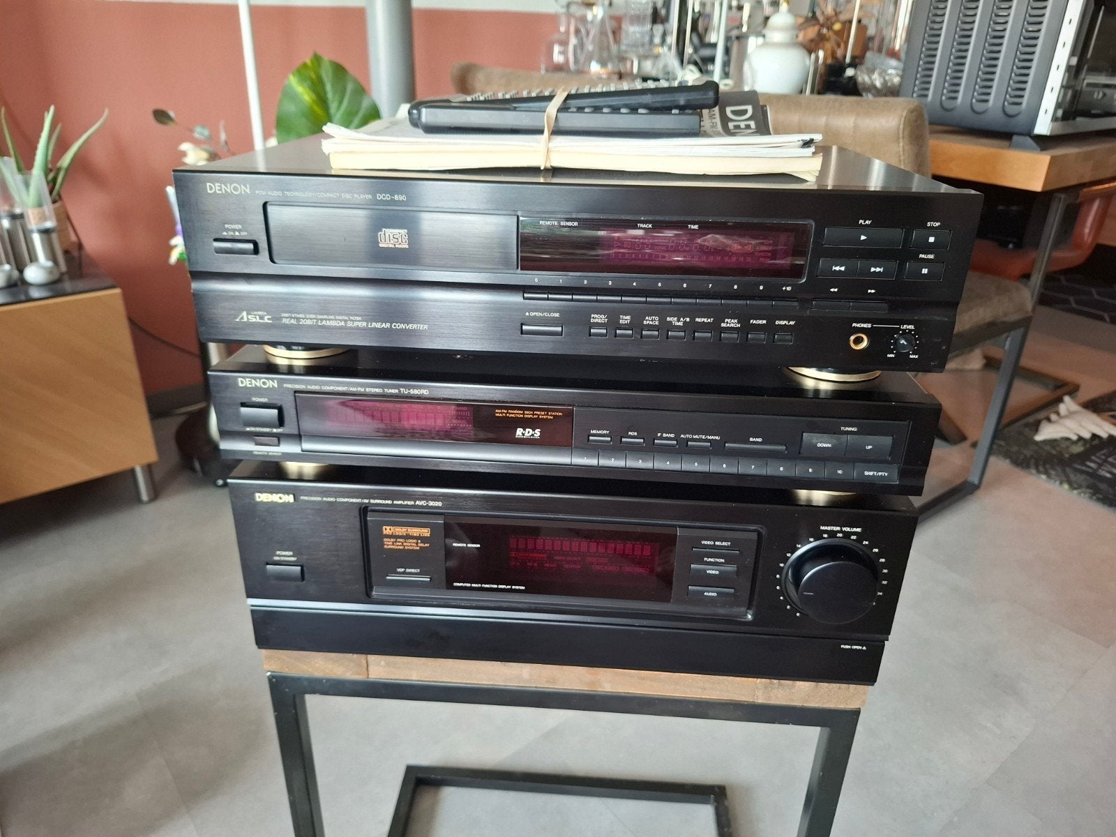 Z.g.a.n. hele mooie jaren 90 Hi-Fi installatie toren Denon!, Ophalen, Cd-speler, Denon