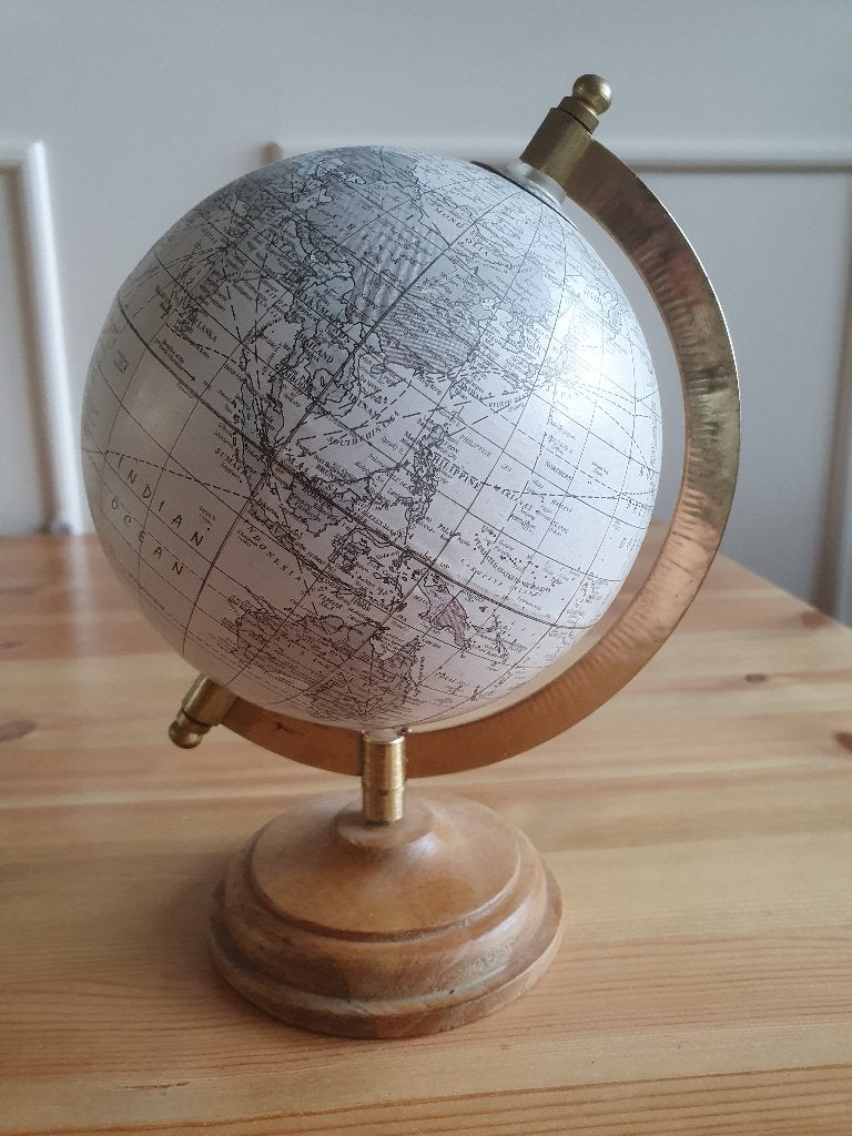 Compacte tafelglobe/mini wereldbol, Gebruikt, 13 cm, Overige typen, Ophalen of Verzenden