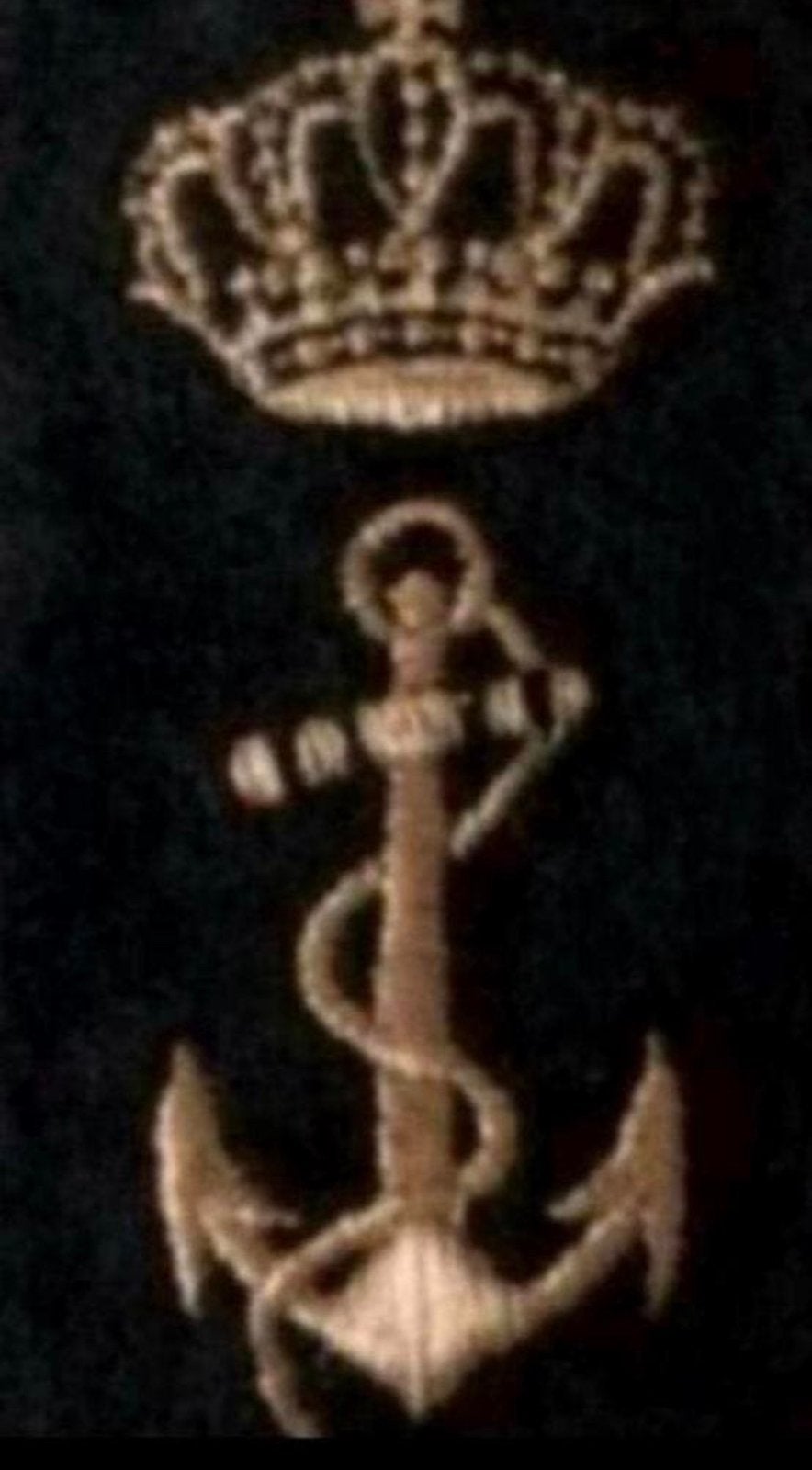 Marine Embleem  Officier Zeedienst / Operationele Dienst, Verzenden, Marine, Nederland, Embleem of Badge