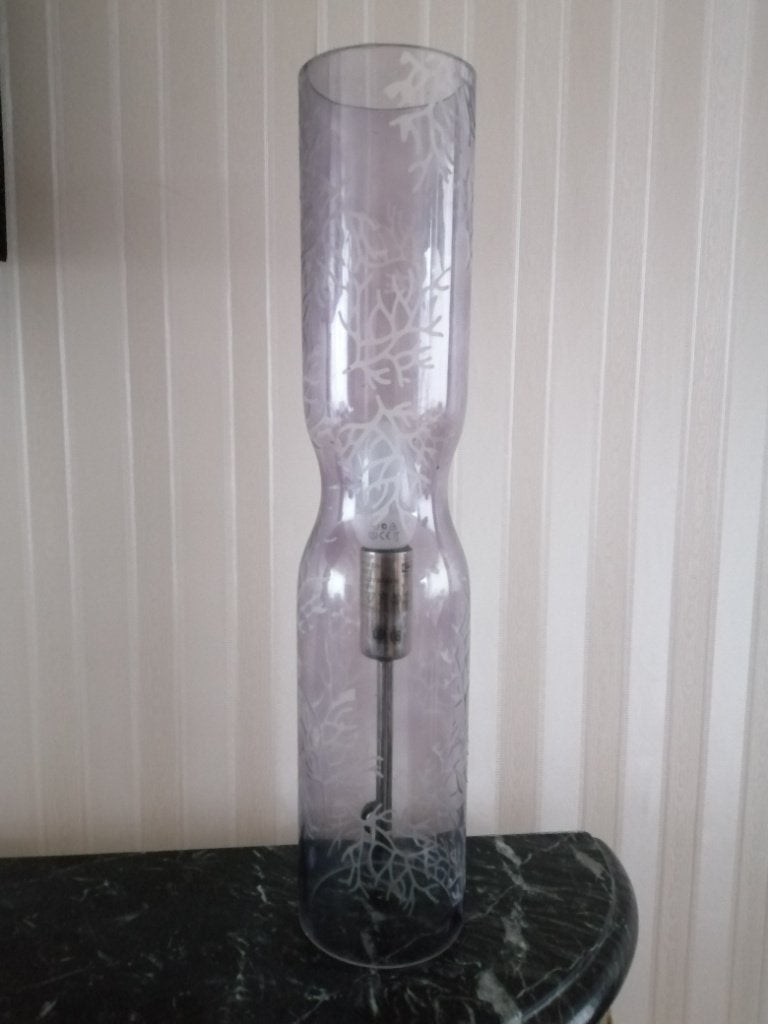 Vintage Collectable Retro ikea designlamp Michiko Nakata, Vintage, Wit, Ophalen of Verzenden, Glas