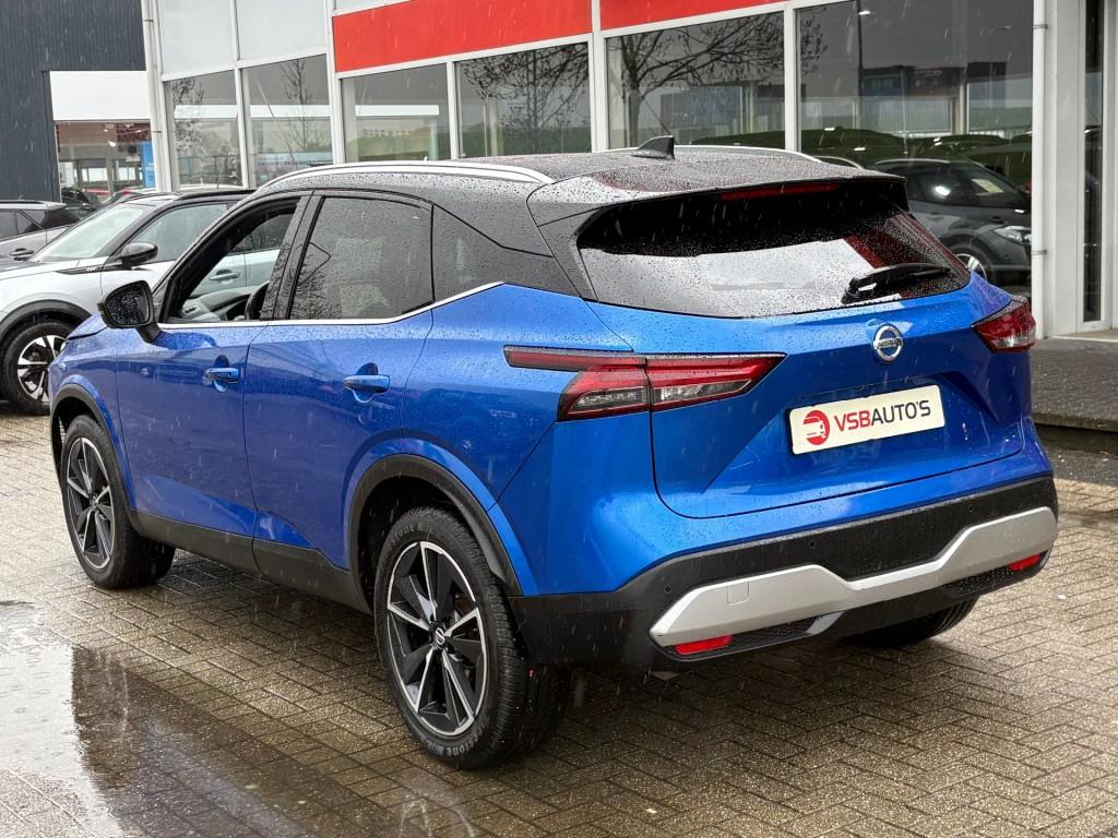 Nissan QASHQAI 1.3 MHEV XTRONIC 158PK TEKNA HALF-LEER NAVI P, Automaat, Gebruikt, Huisgarantie, Met garantie (alle)