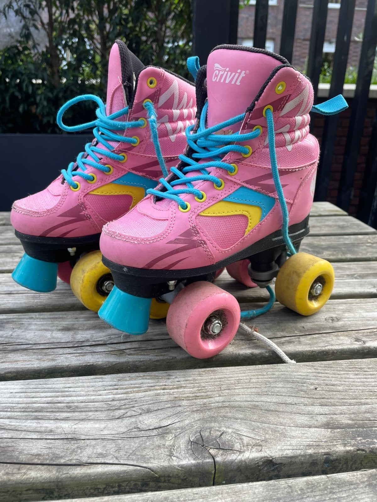 Roze Crivit rolschaatsen, maat 31/32, Kinderen en Baby's, Speelgoed | Buiten | Rolschaatsen, Ophalen of Verzenden, Gebruikt, Kinderen