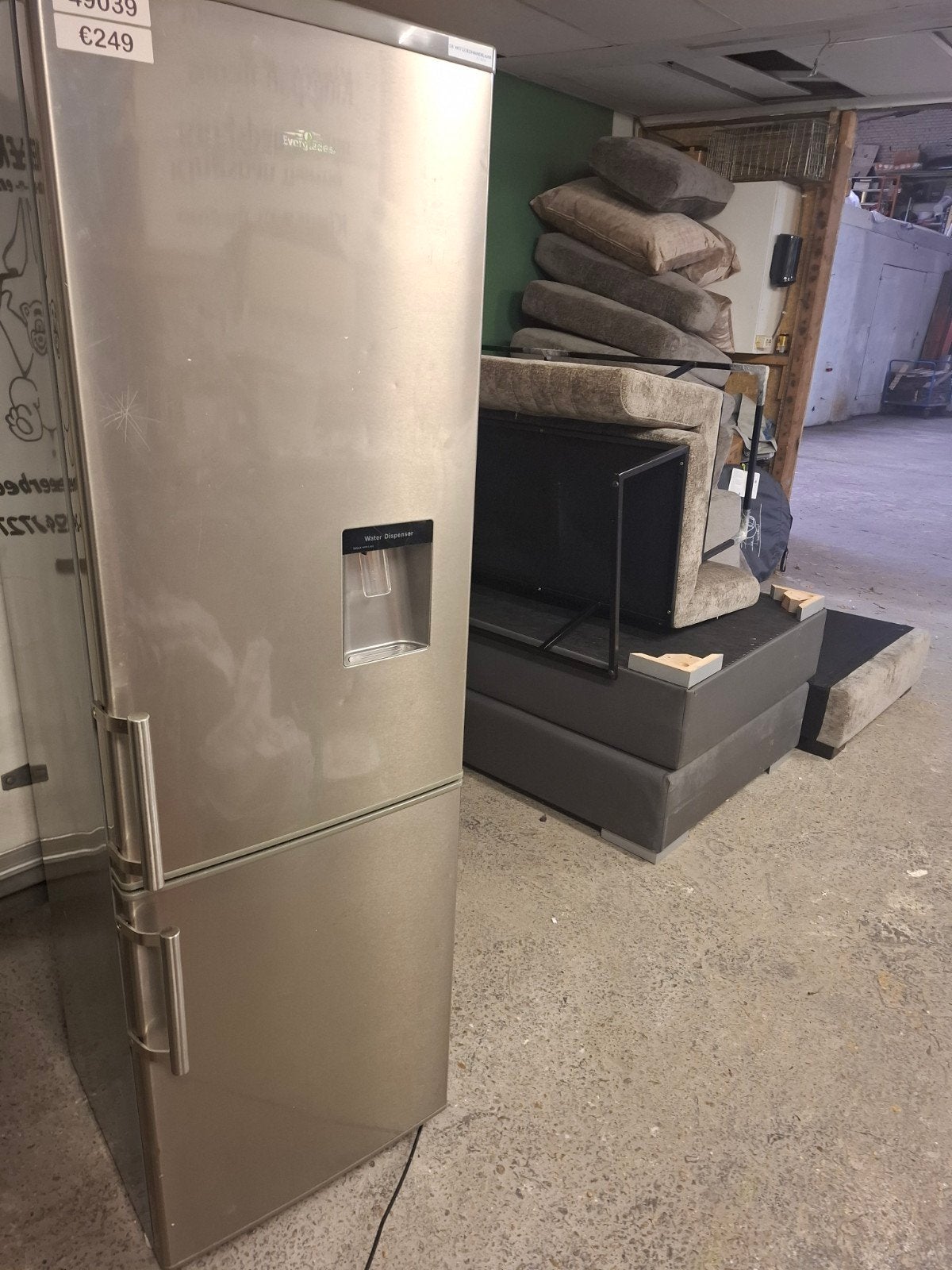 Everglades Koel-vriescombinatie met waterdispenser, Witgoed en Apparatuur, Ophalen, Gebruikt, 200 liter of meer, 60 cm of meer