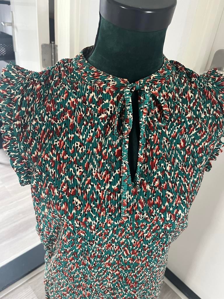 Petroleum groen/ecru/bruin top met broek maat s merk García, Kleding | Dames, Ophalen of Verzenden, Zo goed als nieuw, Maat 36 (S)