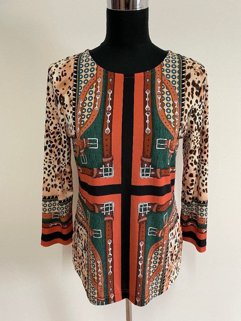 Top30 - Fleurig Ana Alcazar shirt maat 36 (1), Ophalen of Verzenden, Zo goed als nieuw, Maat 36 (S), Korte mouw