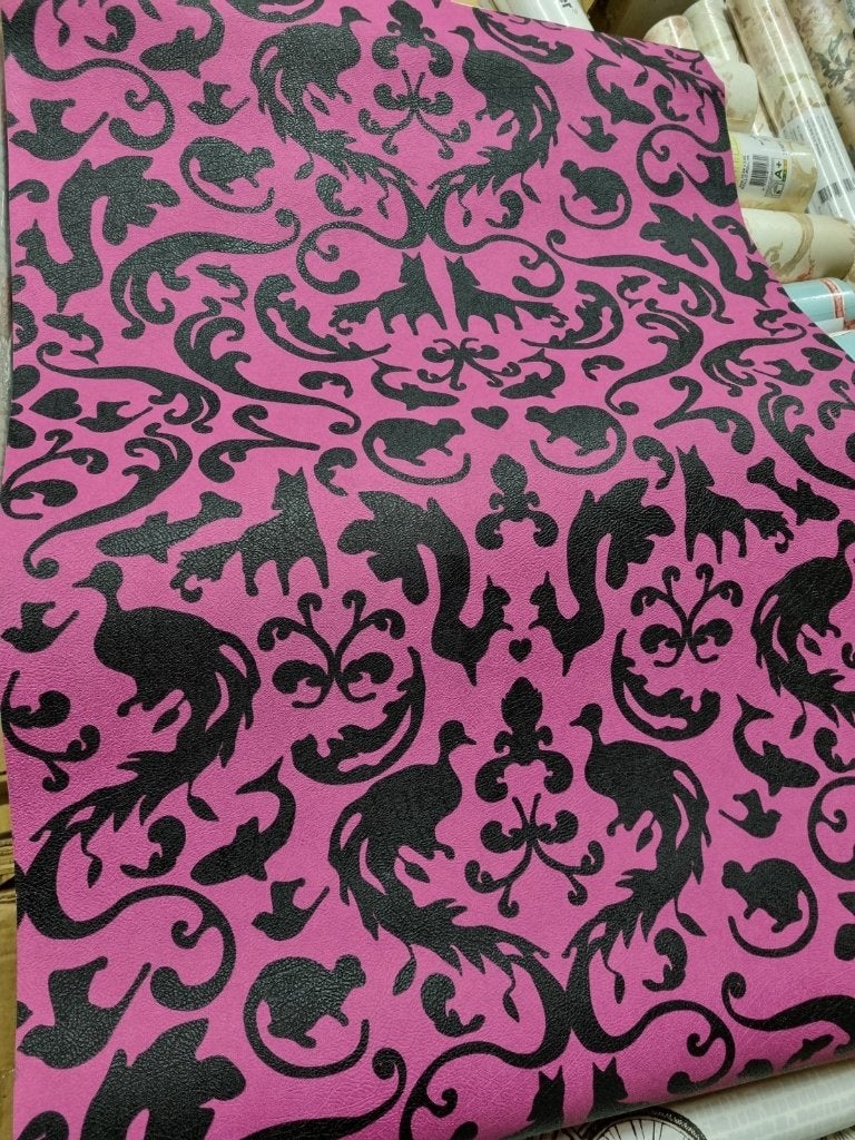 Eijffinger behang barok/dieren zwart roze voorradig, Ophalen of Verzenden, 75 m² of meer, Roze