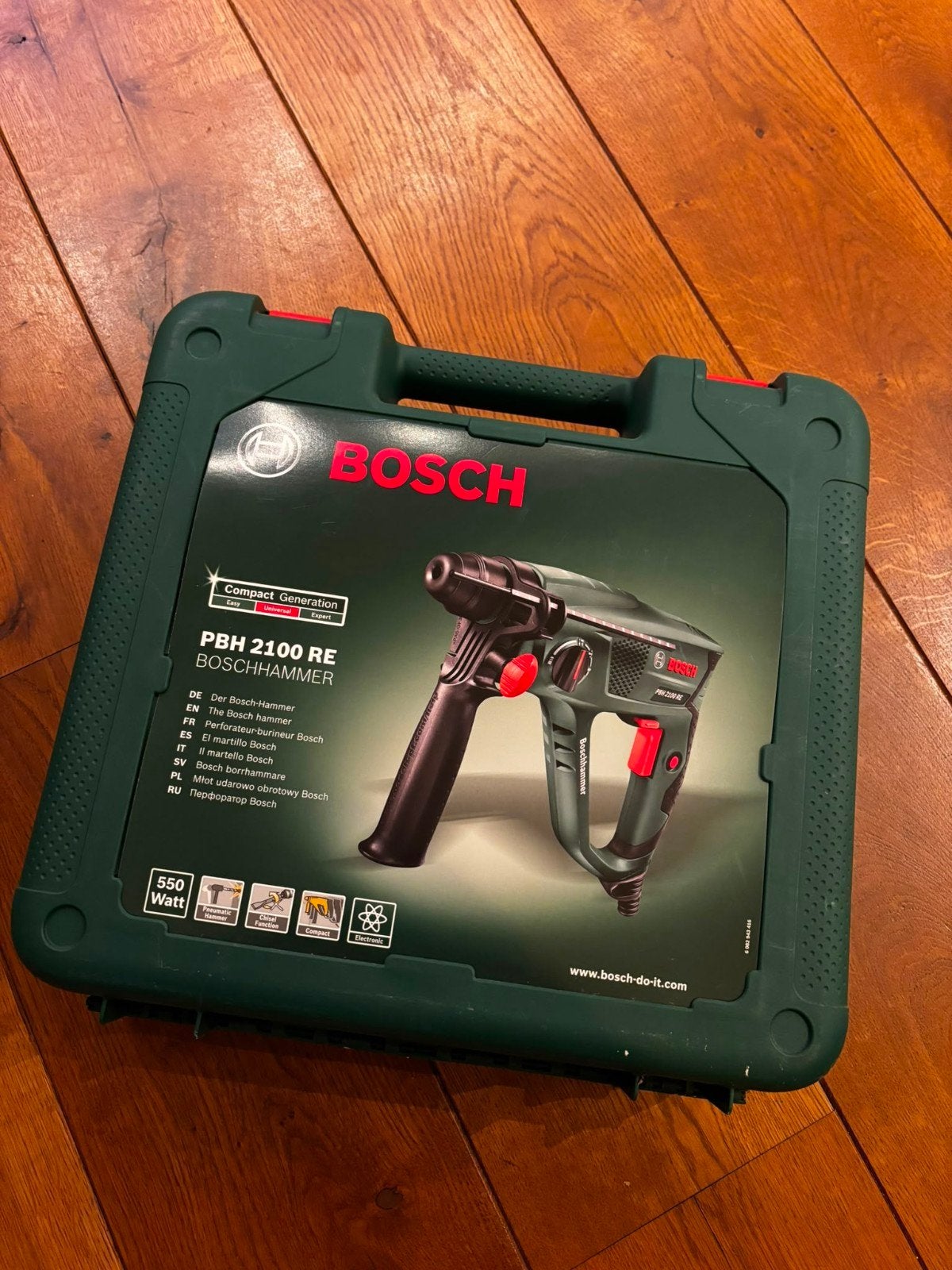 Bosch PBH 2100 RE boorhamer, Ophalen of Verzenden, Gebruikt, Boor- en/of Breekhamer